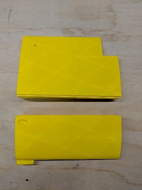 Assembled A and B wing subassemblies