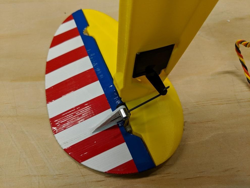 Vertical tail and rudder assemblies set in place