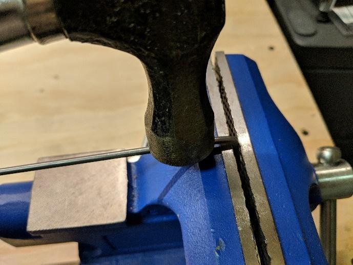 Printed nose strut bending template