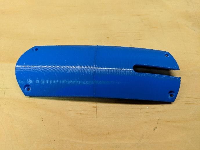 Nose gear hatch halves glued together