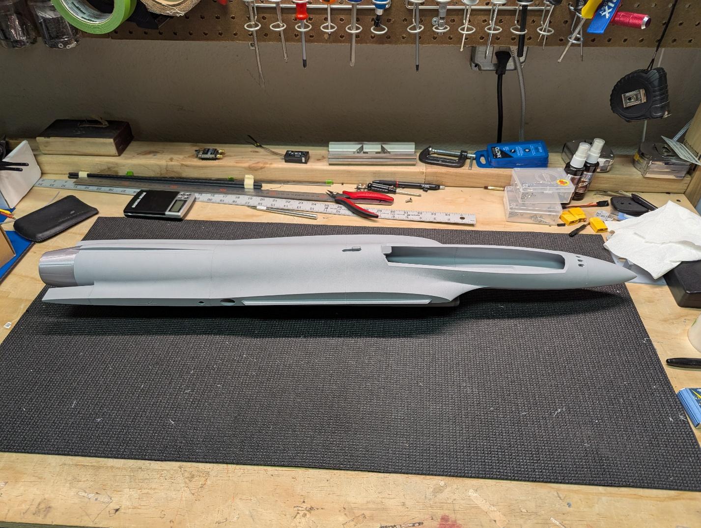 Completed fuselage assembly