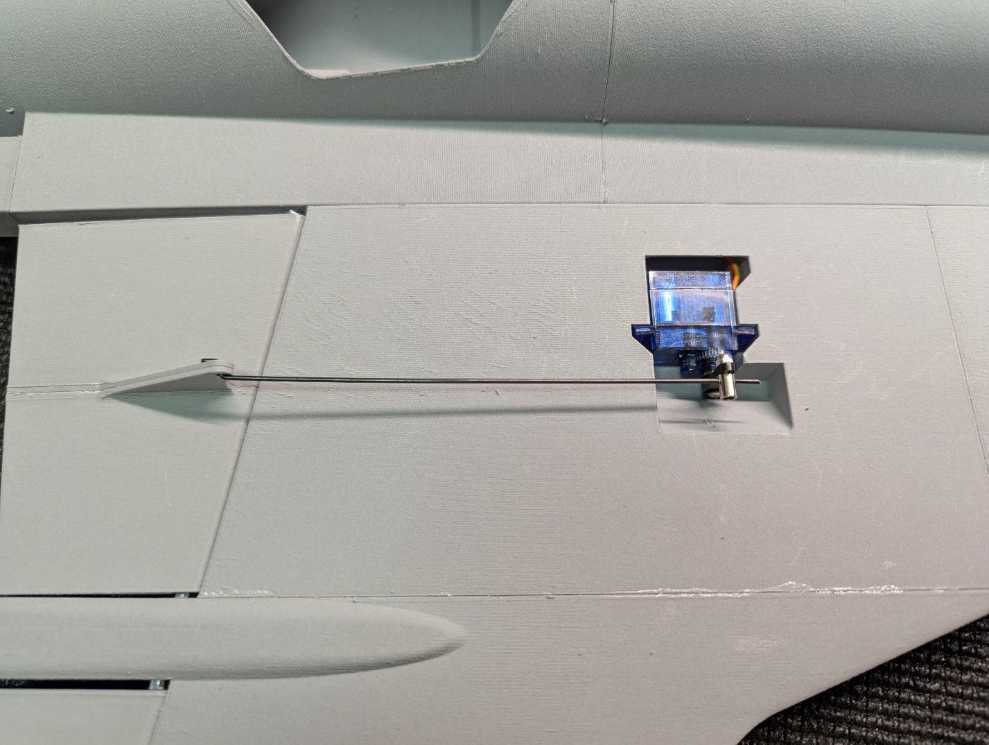 Servos installed into their pockets