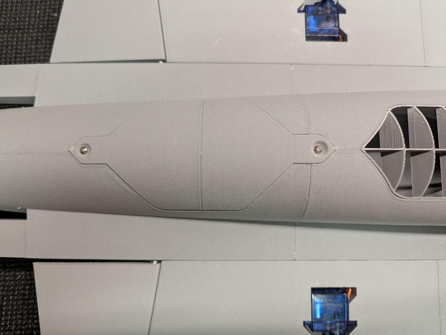 Fan hatch installed and secured