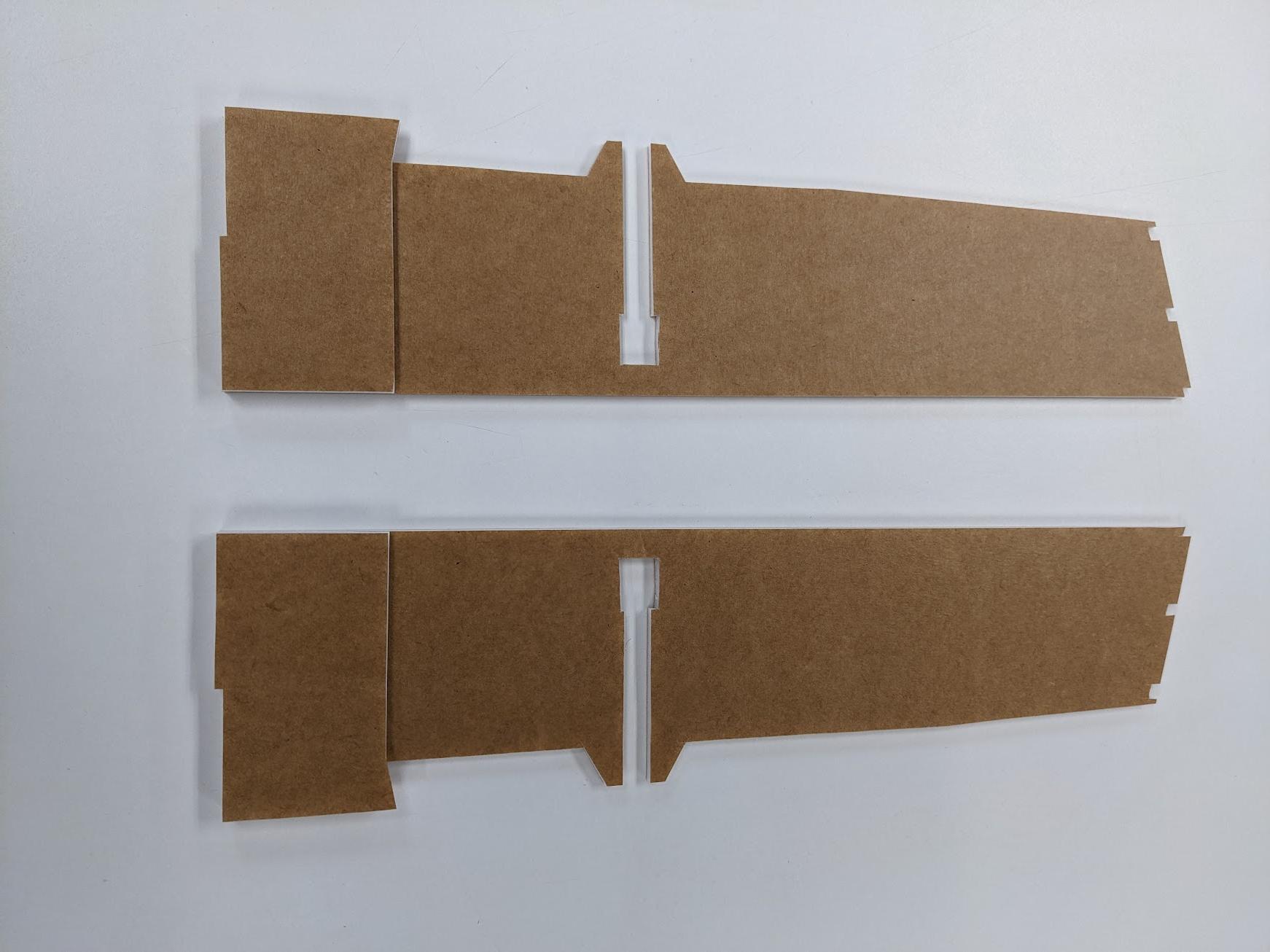 Laminating wing parts