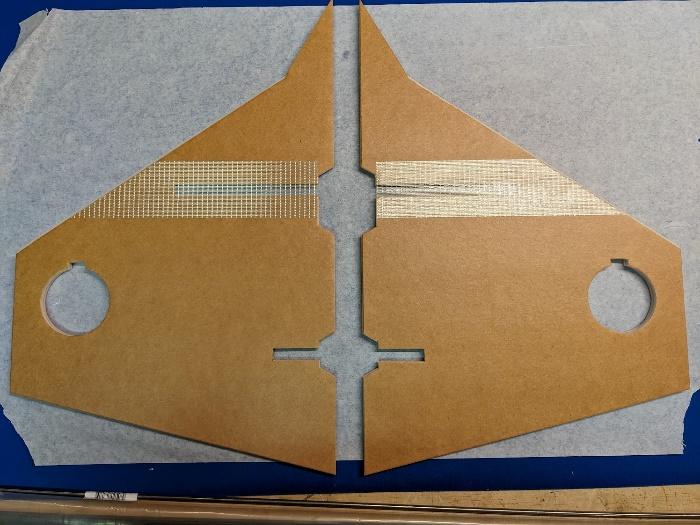 Strapping tape, bottom front spar area