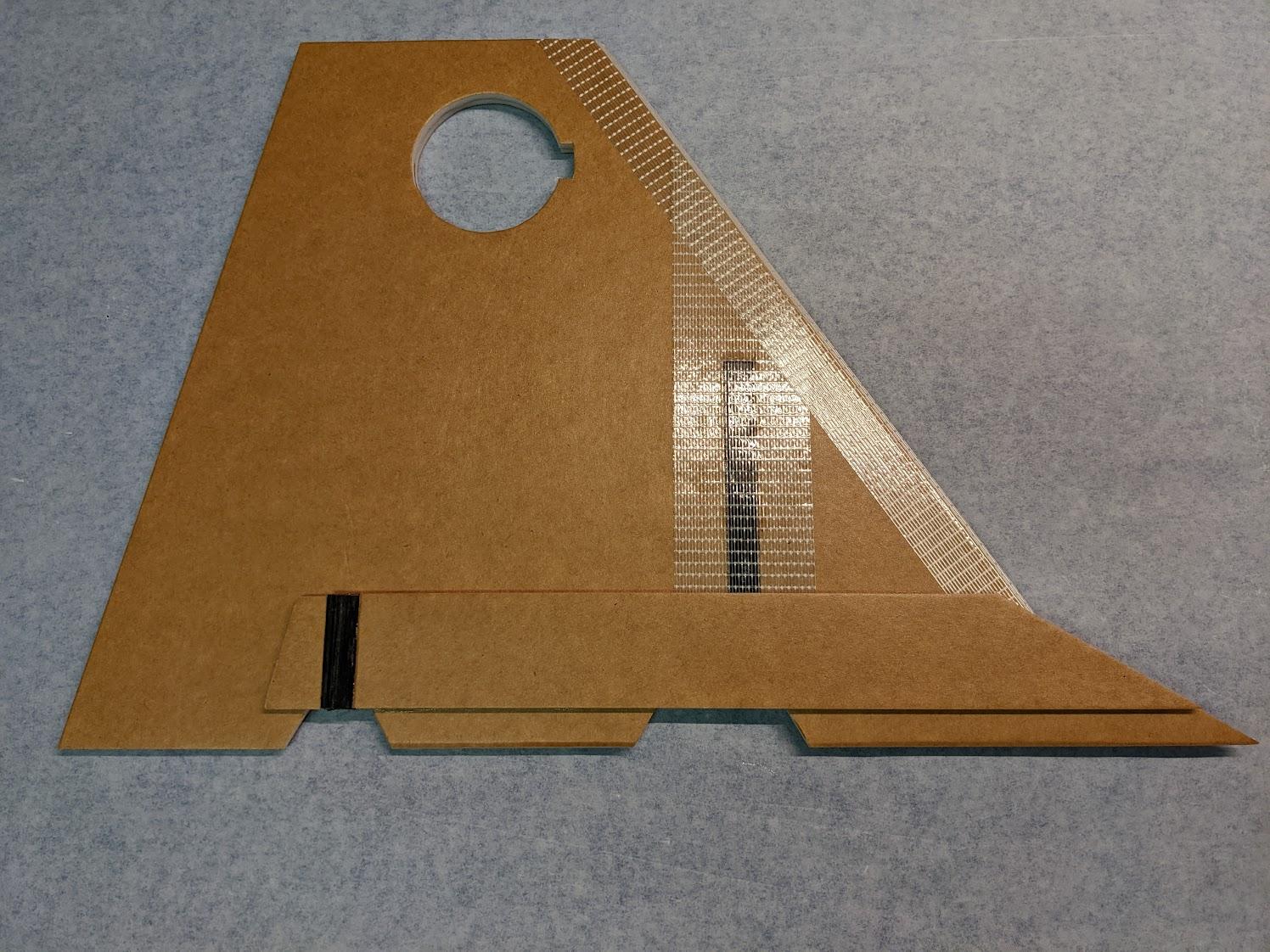Lower wing doublers installed