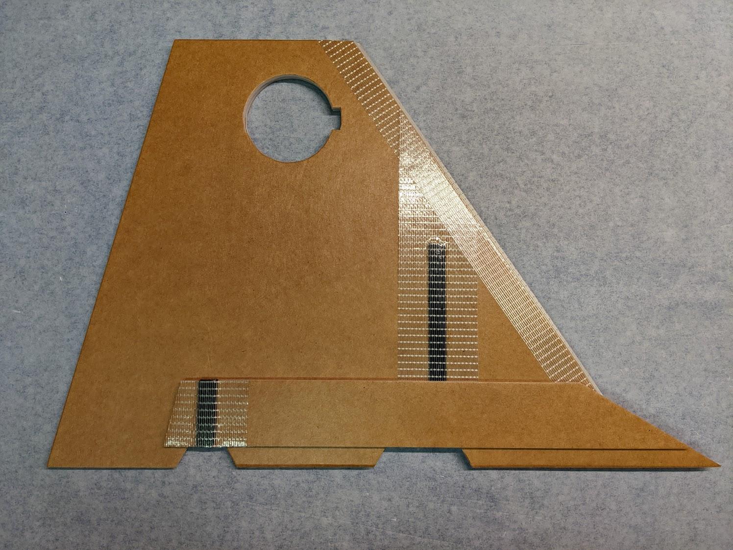 Tape over aft wing spar