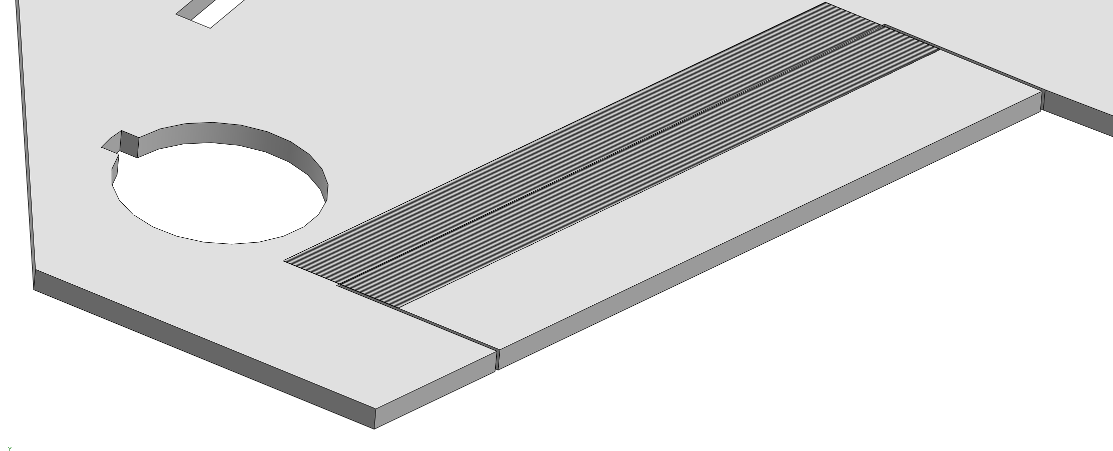 Flaperons cut and beveled