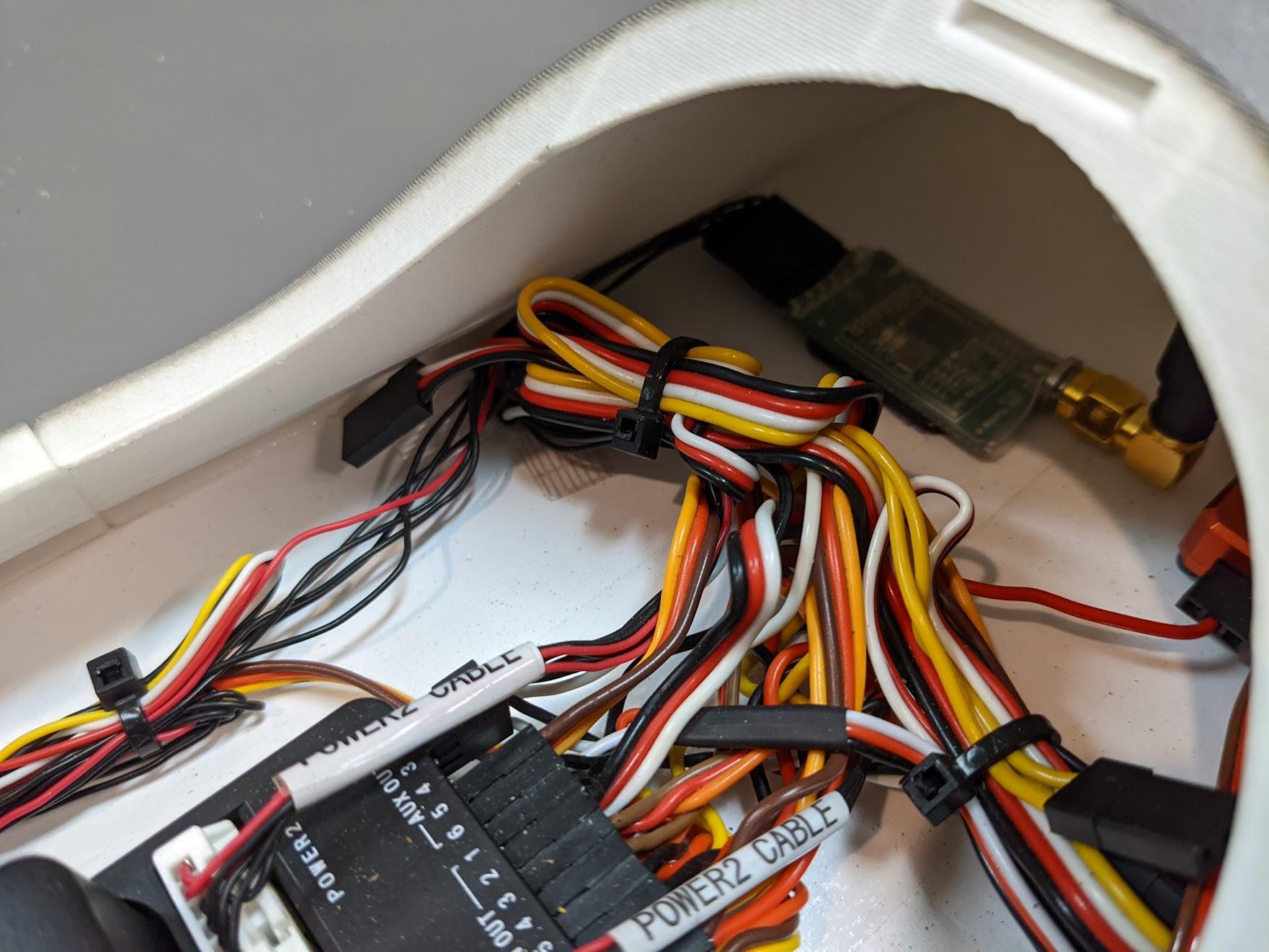 Telemetry radio mounted