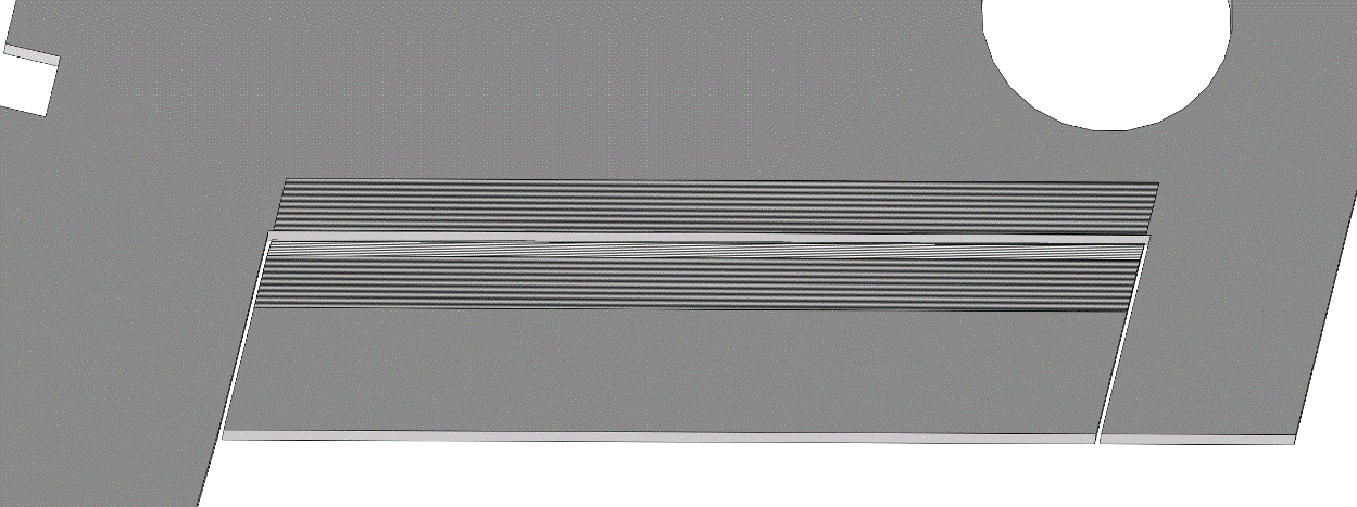 Flaperons hinged with strapping tape
