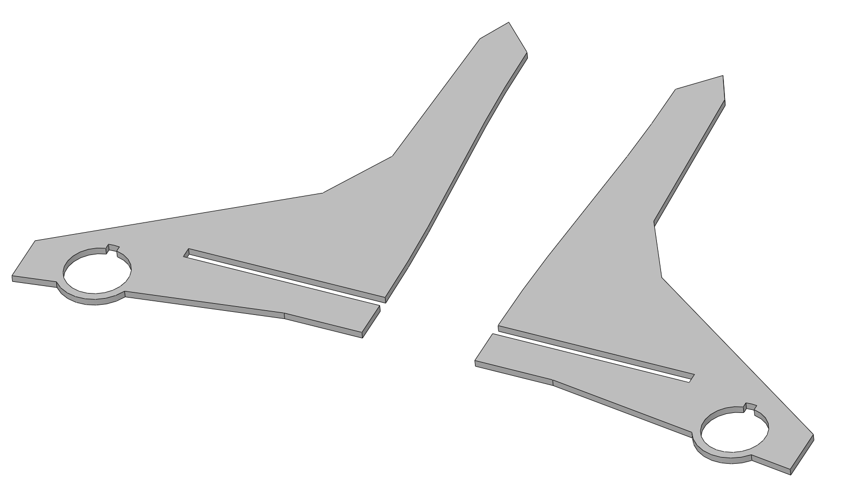Upper wing doublers cut out