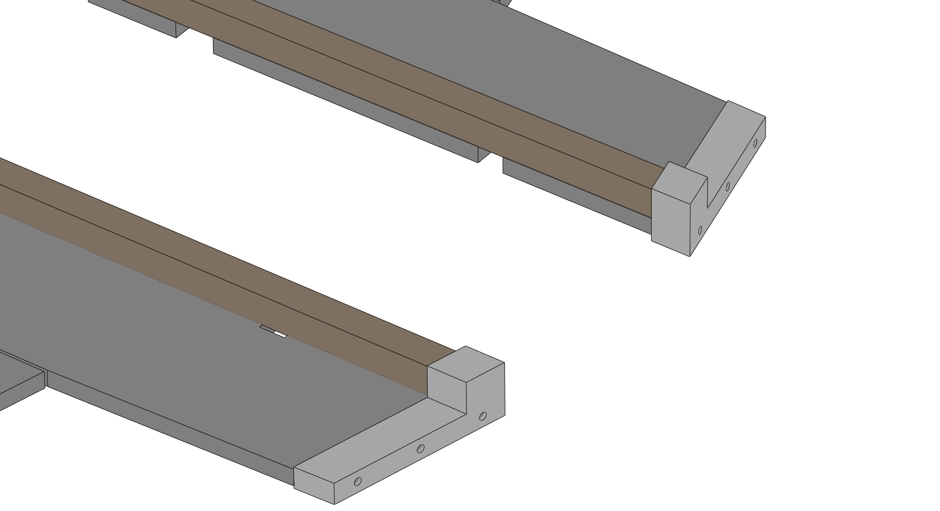 Lower stab stiffeners glued on