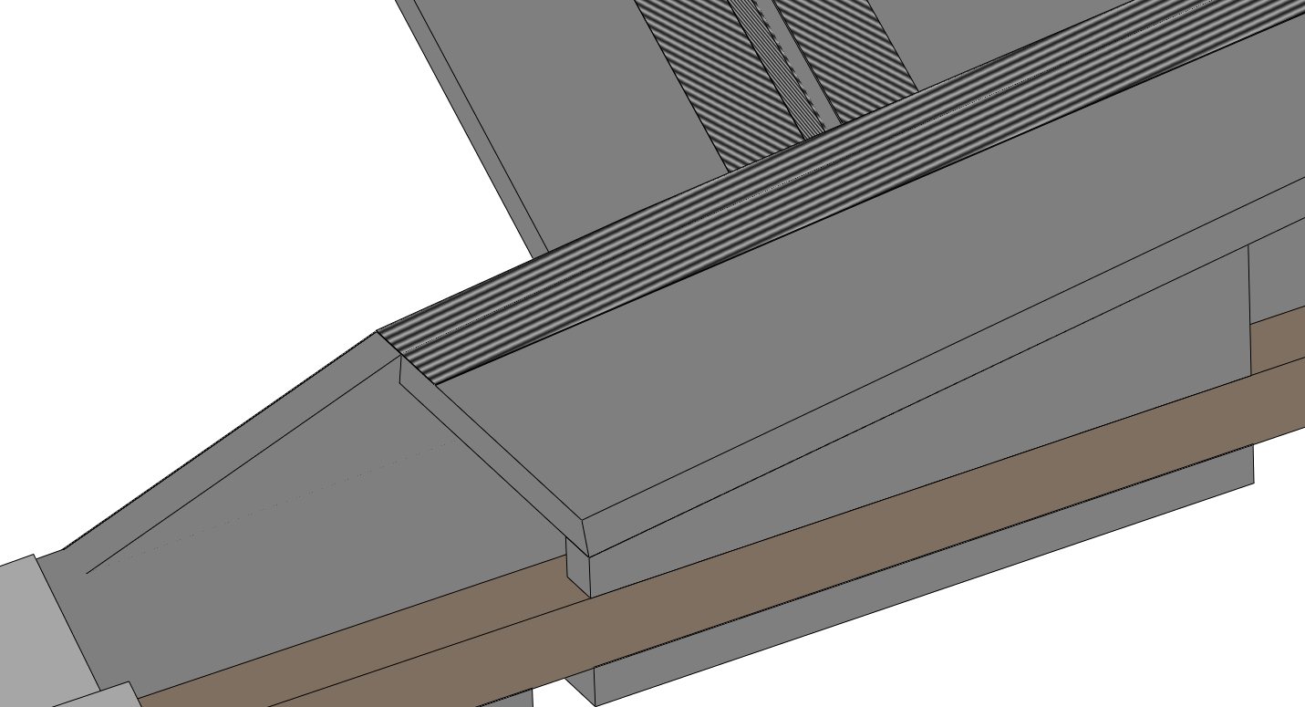 Spacer wedges in place