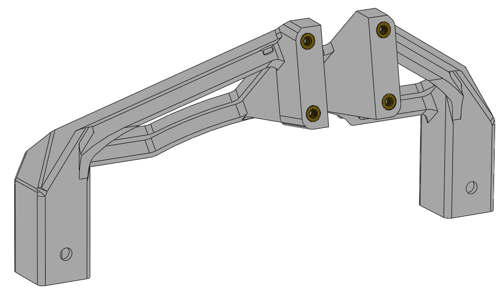 Nose gear mount inserts installed