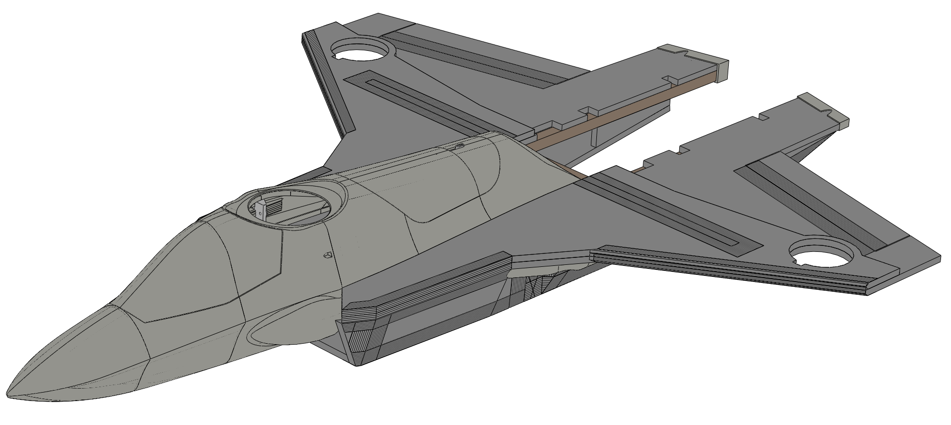 Nose section slid into place