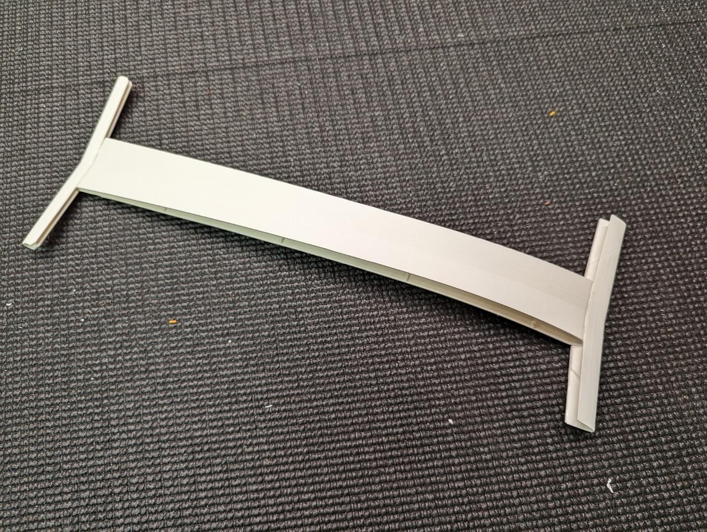 Forward, center, and aft wing joiners glued together