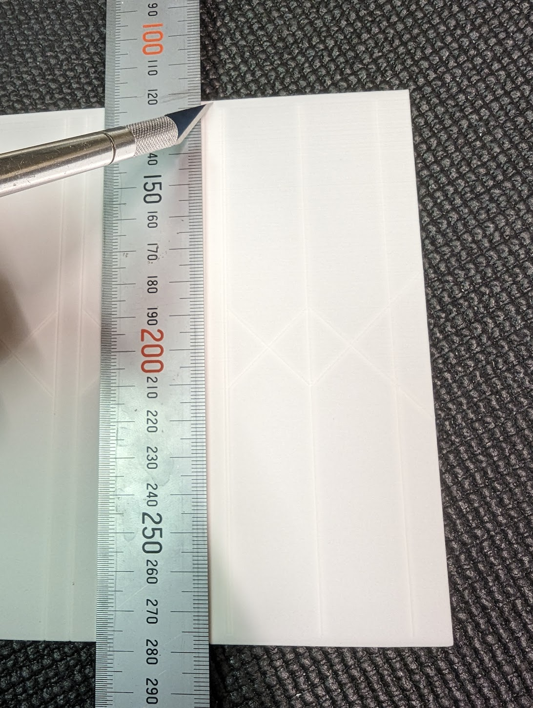 Trimming the hinge underside on Tail L1 and R1