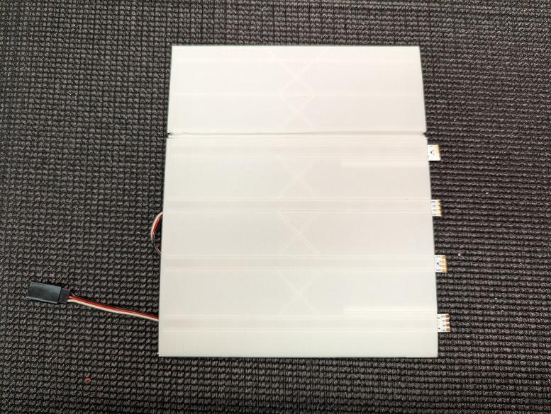 LED strips protruding from the tail tips