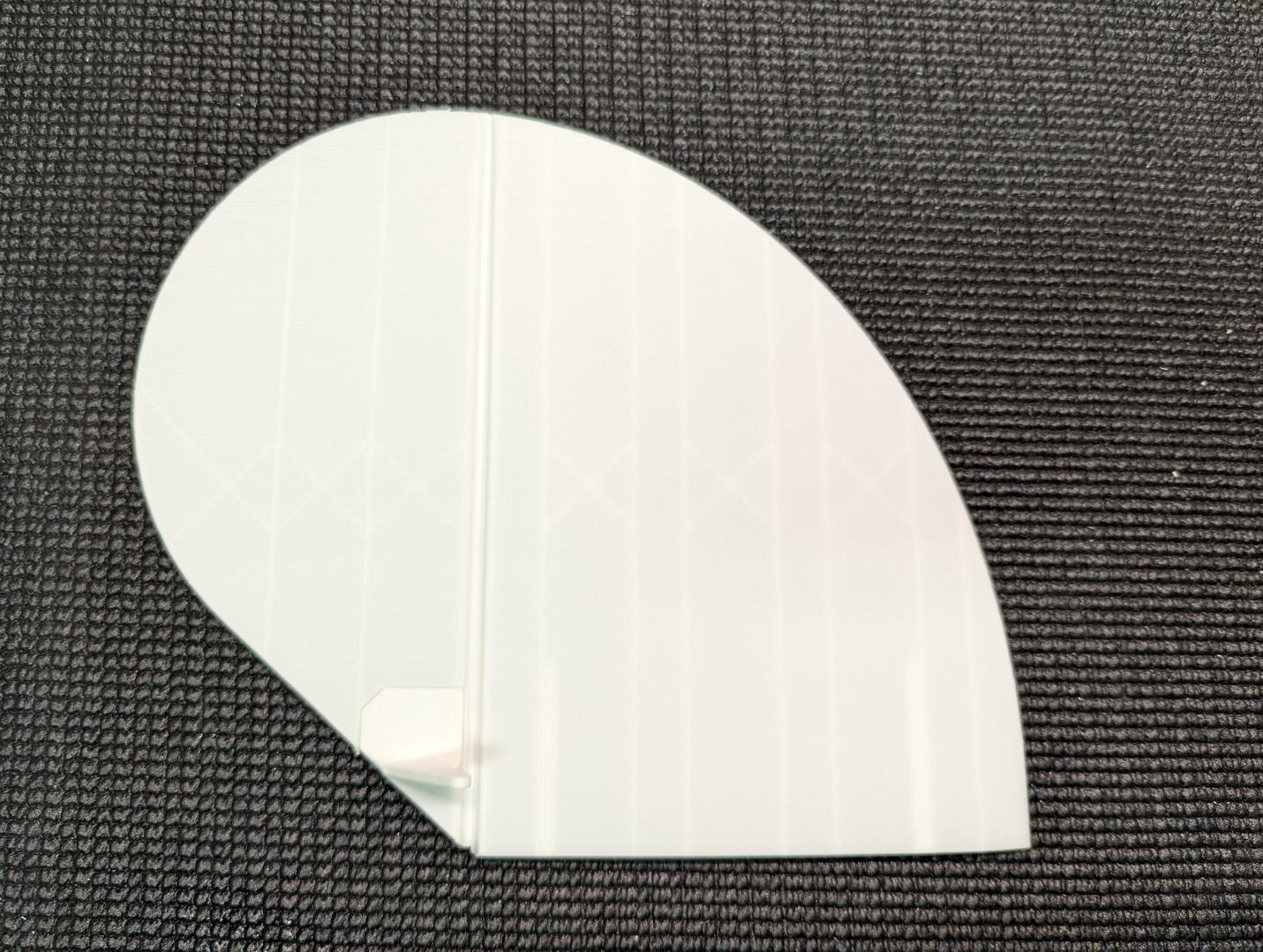 Control horn glued into the vertical tail