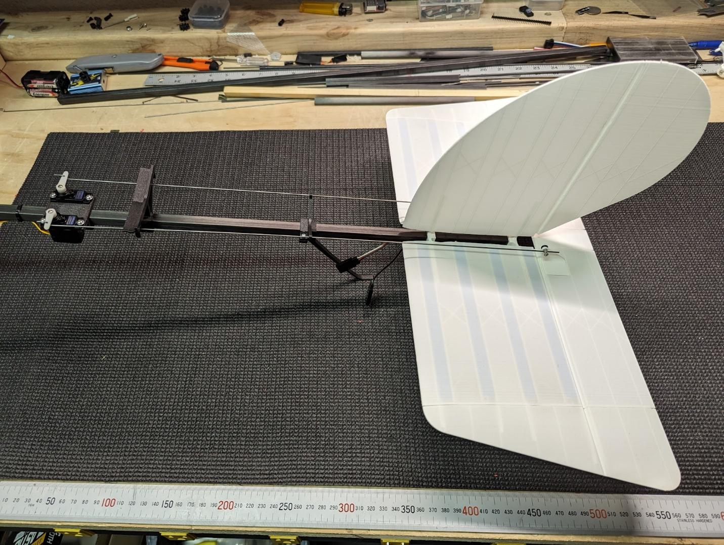 Tail assembly slid onto the aft fuselage