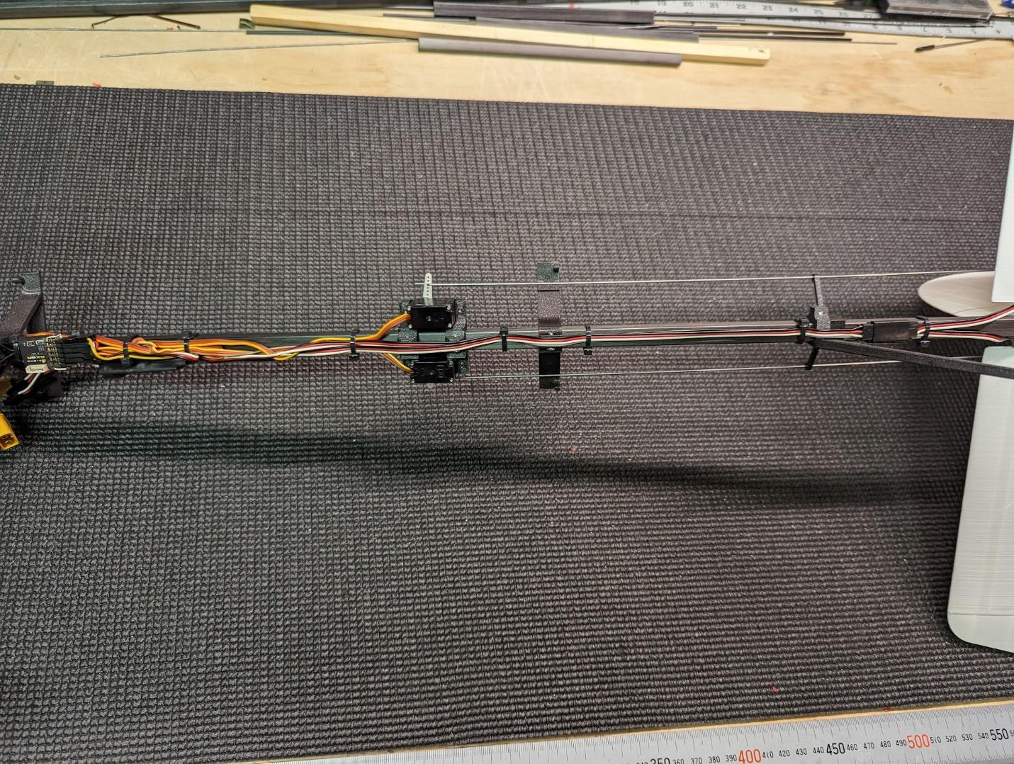 Control board attached with cable ties