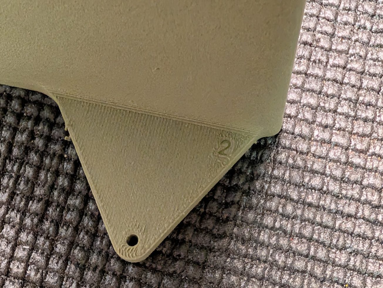 Embossed flap section numbers