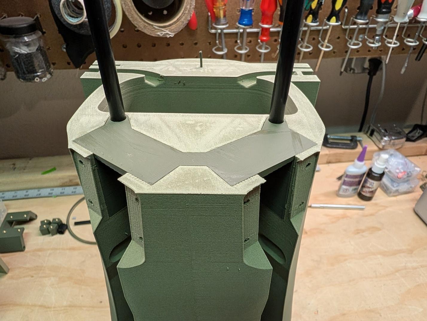 Main gear mount installed in section 6