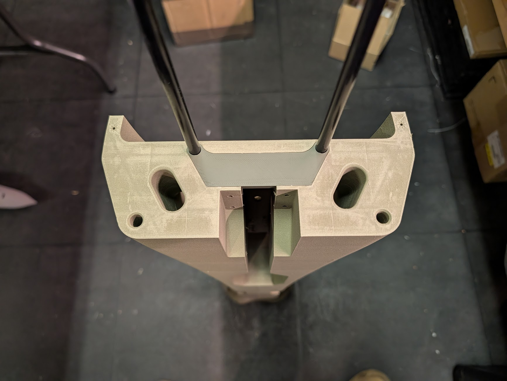 Nose gear mount installed in section 2