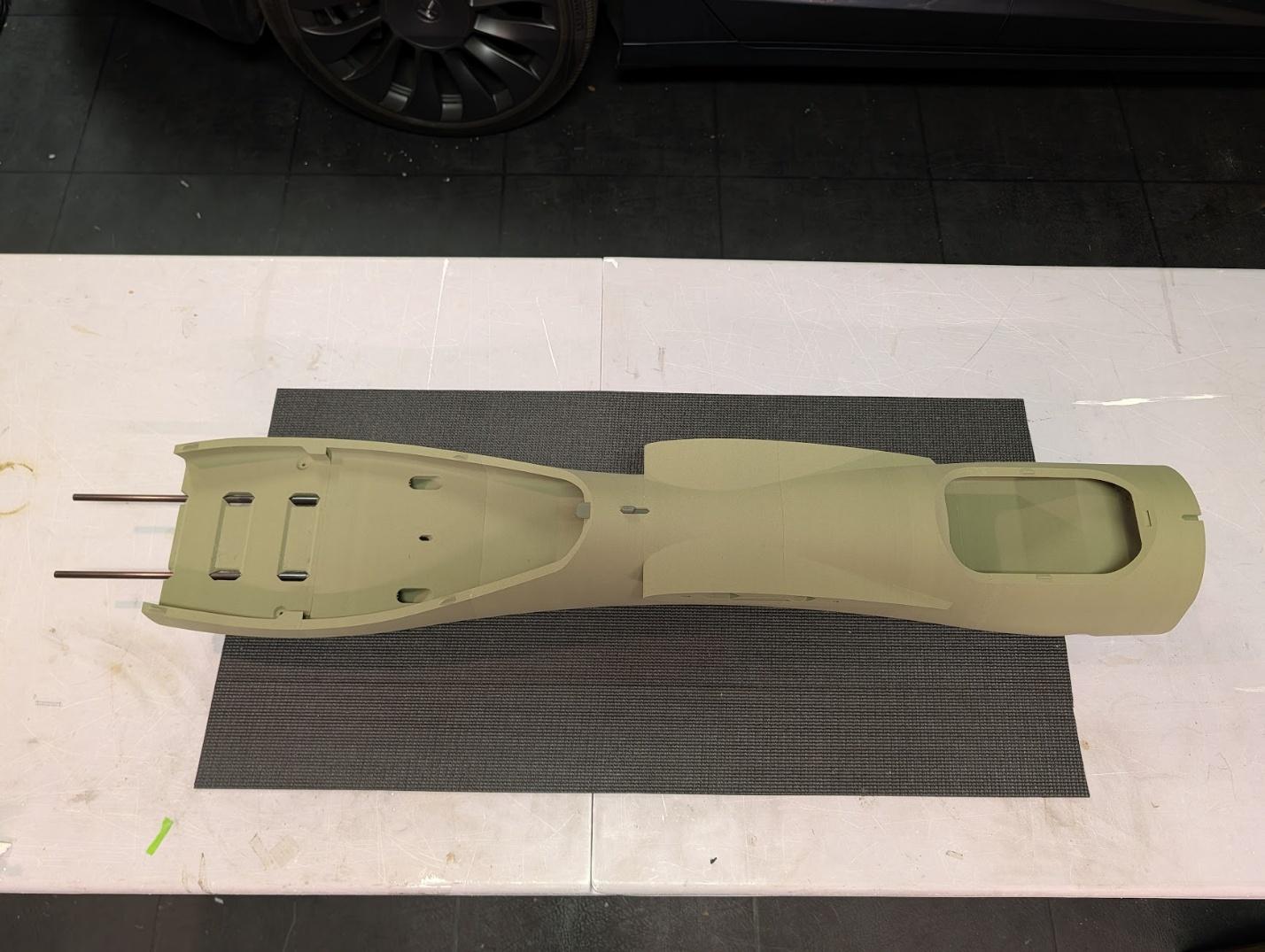 Fuselage sections 1 and 2 added