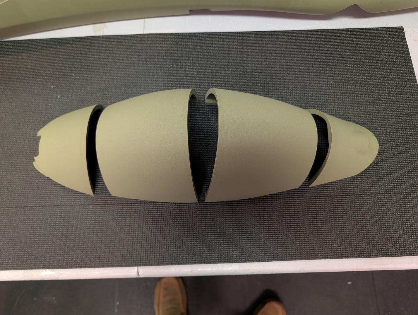 Canopy sections joined