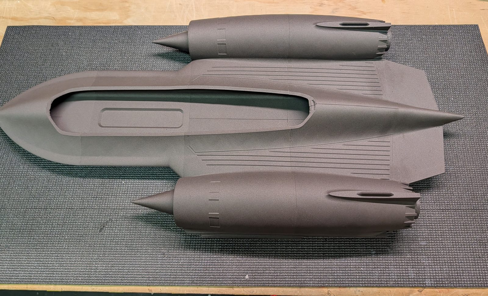 Fuselage section 5 added at the rear
