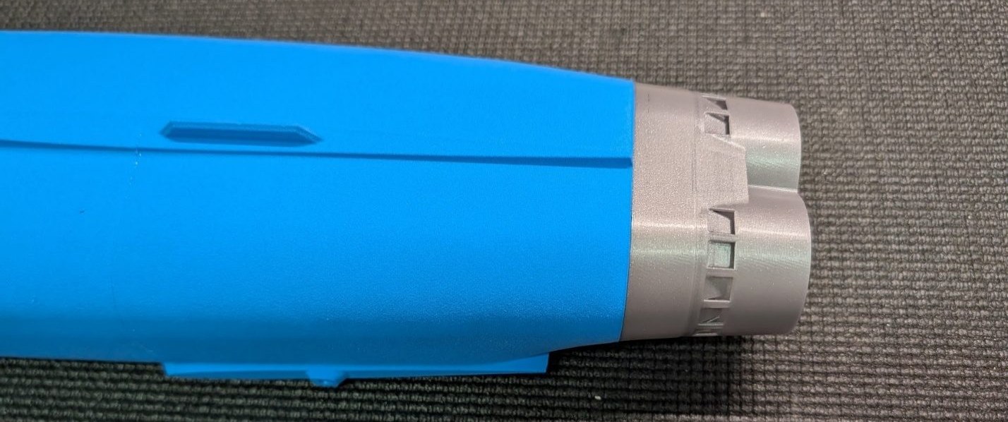 Nozzle attached