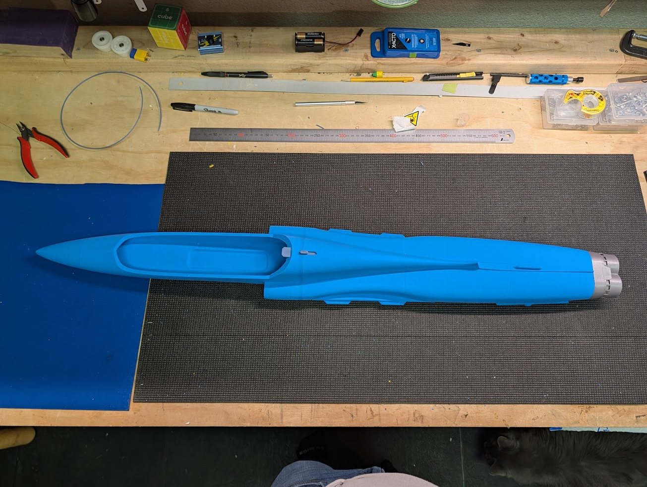 Completed fuselage assembly