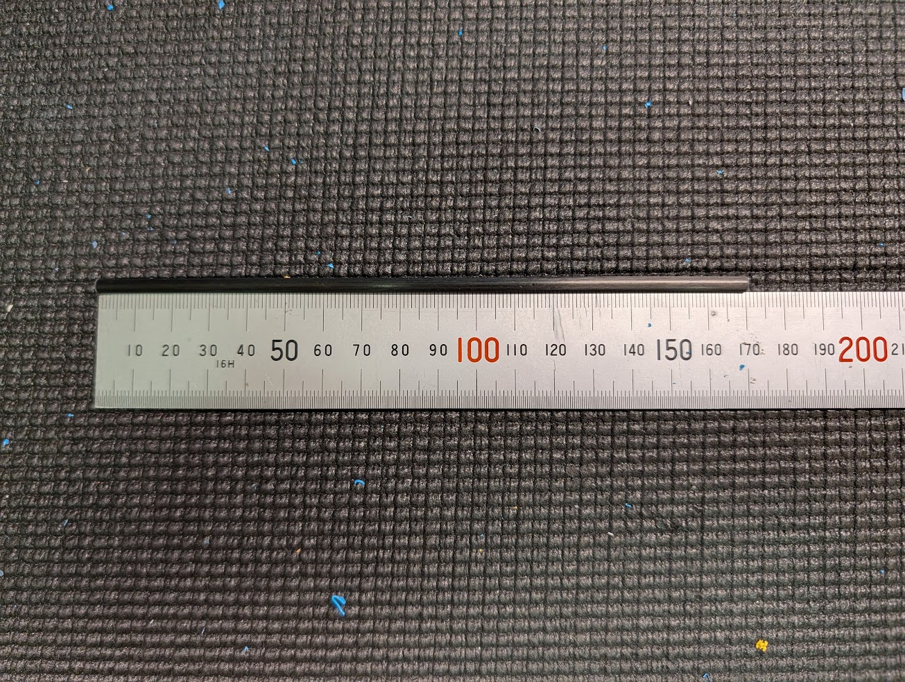 Hinge tube cut to length