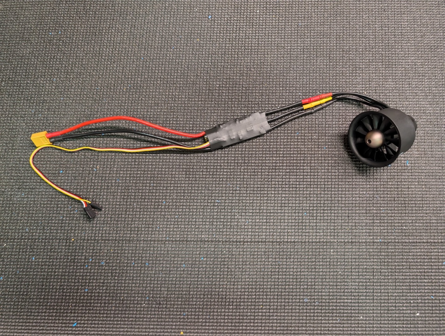 Fan and ESC prepared