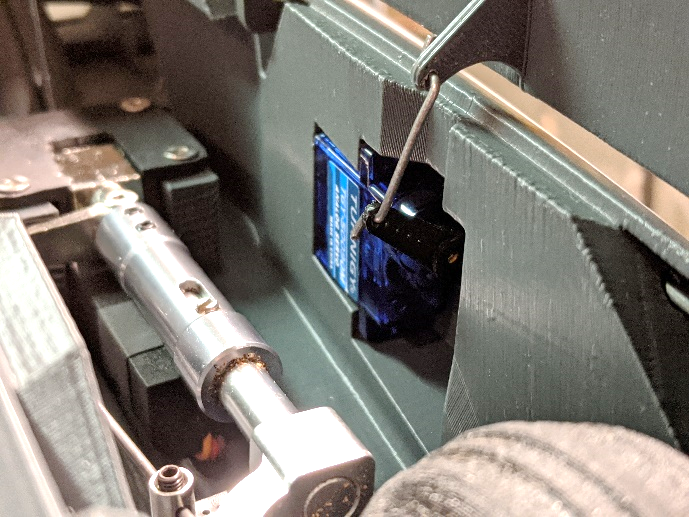 Nose gear door servo installed