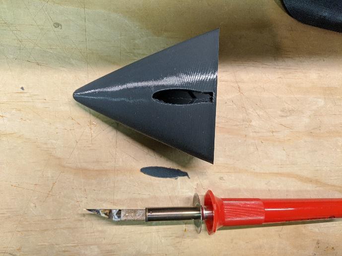Removing the floor of the pitot probe pocket