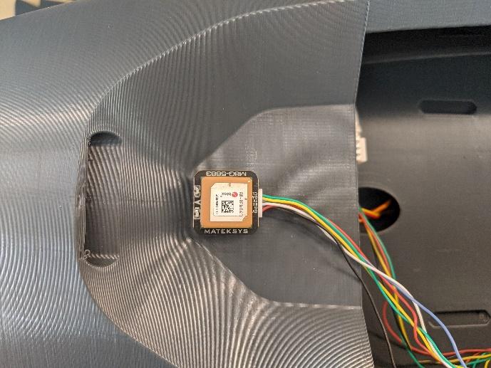 GPS module mounting location