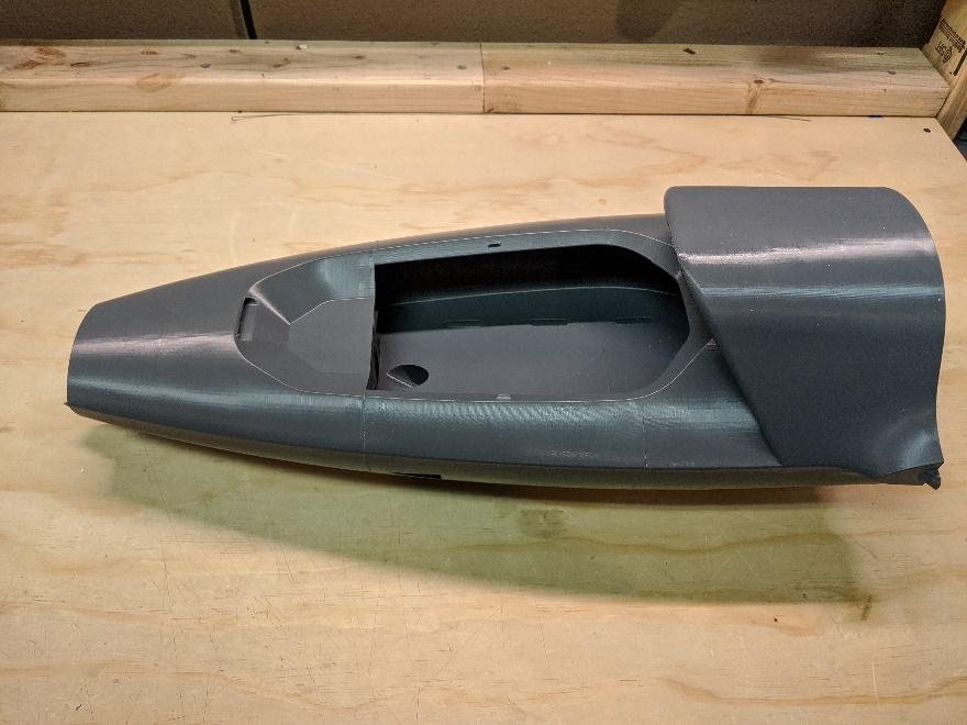 Fuselage sections 3 and 4 joined