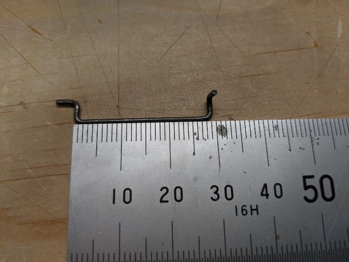 Main gear door pushrods bent from wire